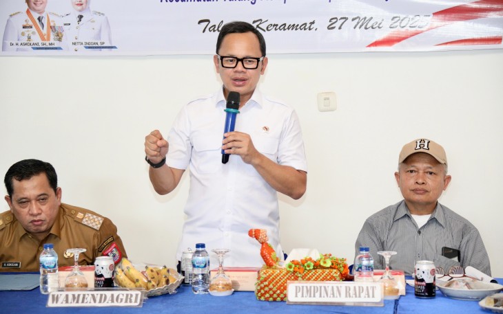 Tinjau Musbangkelsus Kelurahan Talang Keramat Banyuasin, Wamendagri Bima Apresiasi Pembentukan Kopdeskel Merah Putih