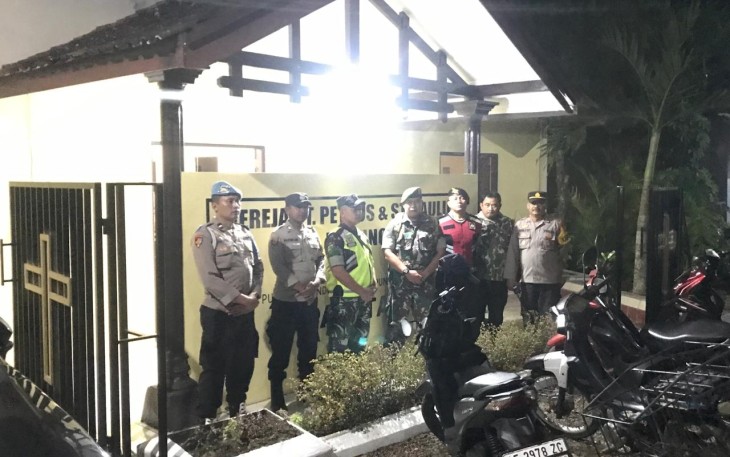 Pengamanan gereja di wilayah desa binaan 