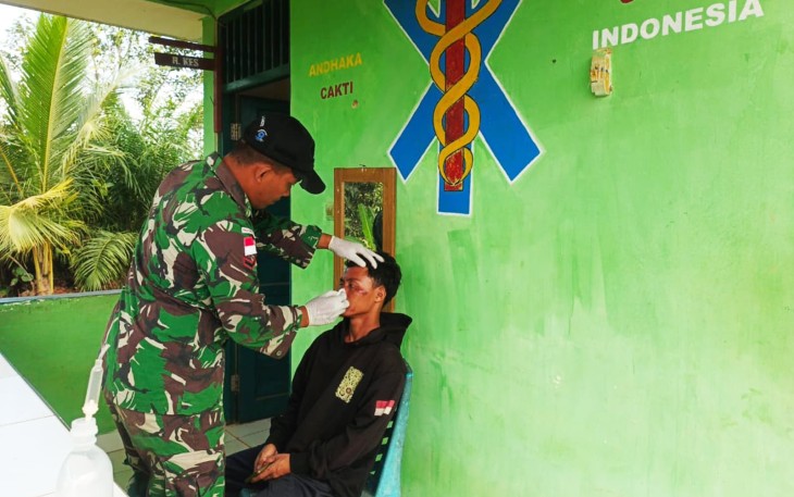 Pengobatan korban laka lantas di perbatasan 