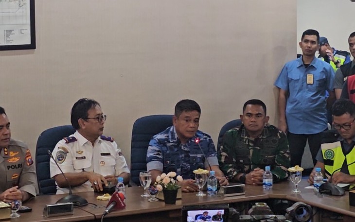 Danlanud Soewondo Saat Lakukan Penanganan Cepat Berkolaboratif Bersama Unsur Terkait.