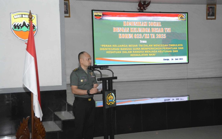 Kasiter Korem 023/KS Mayor Arh Soni Bolin Steven Simanjuntak 