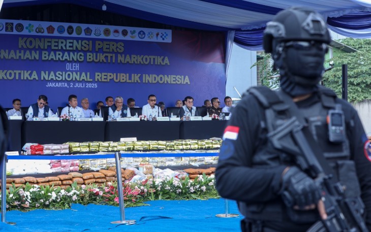 BNN RI Musnahkan Barang Bukti Narkoba Hasil Tangkapan 