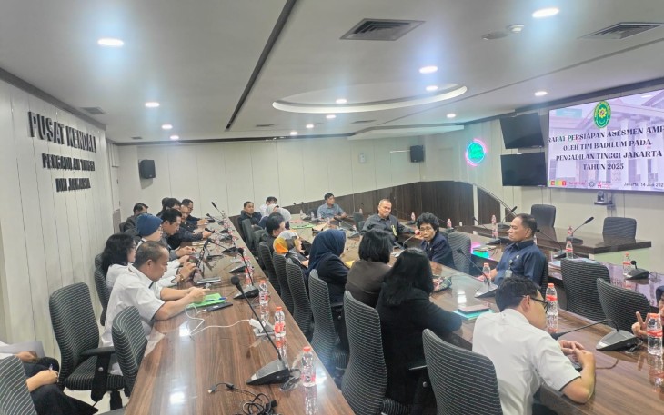 Rapat Persiapan Asesmen Sertifikasi Mutu AMPUH Pengadilan Tinggi Jakarta