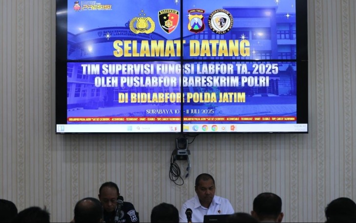 Supervisi Fungsi Laboraturium Forensik di Polda Jatim