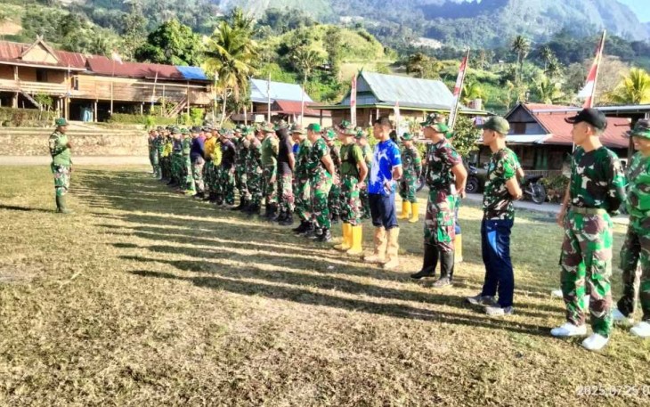 Apel satgas TMMD ke 125 Kodim Enrekang 