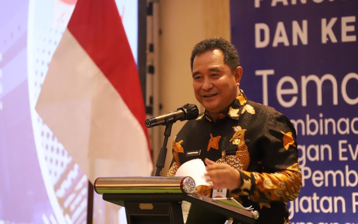 Direktur Jenderal (Dirjen) Politik dan Pemerintahan Umum (Polpum) Kementerian Dalam Negeri (Kemendagri) Bahtiar Baharuddin