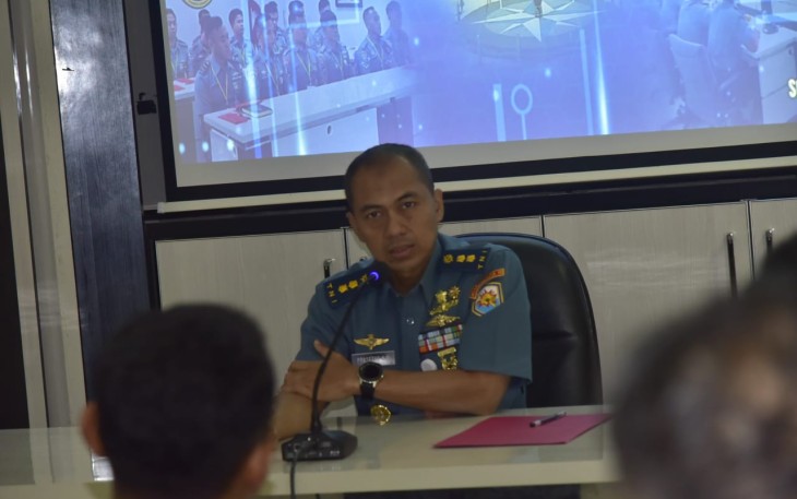 Kepala Dinas Informasi dan Pengolahan Data (Kadisinfolahta) Koarmada III, Letkol Laut (E) Prasetyo Agung B, S.T., M.Tr.Hanla