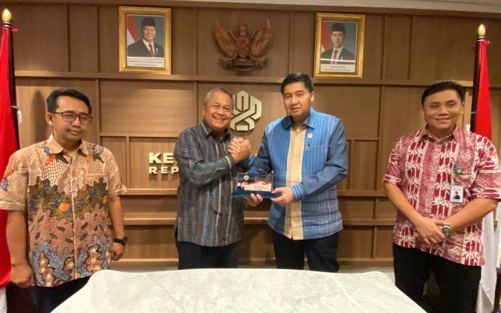 Menteri PKP Maruarar Sirait di Kantor Kementerian PKP, Jakarta, Jum'at (8/8/2025)