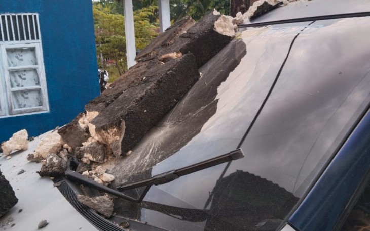 Pasca gempa bumi  M 6,4 Kabupaten Sarmi, Papua, Selasa (12/8)