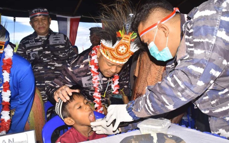 Pengecekan kesehatan gratis Koarmada III 