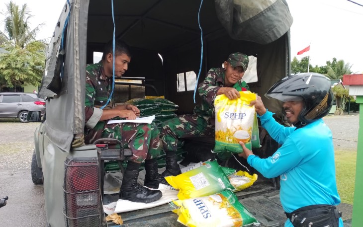 Kodim 1710/Mimika Gencarkan Gerakan Pangan Murah Untuk Warga Mimika