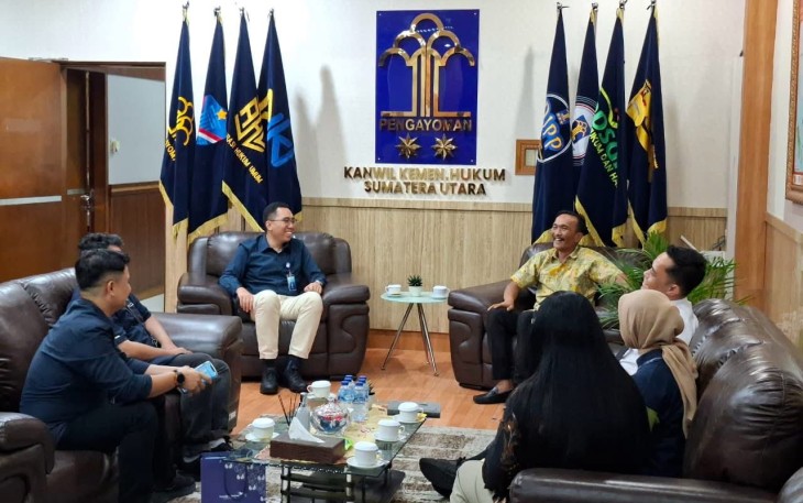 Garuda Indonesia Jalin Kunjungan Kerja dengan Kanwil Kemenkum Sumut