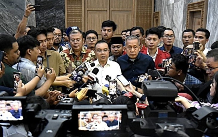 Perwakilan mahasiswa ini diterima oleh Wakil Ketua DPR Sufmi Dasco Ahmad, Cucun Ahmad Syamsurijal dan Saan Mustopa di Gedung Nusantara, Kompleks Parlemen, Senayan, Jakarta, Rabu (3/9/2025)
