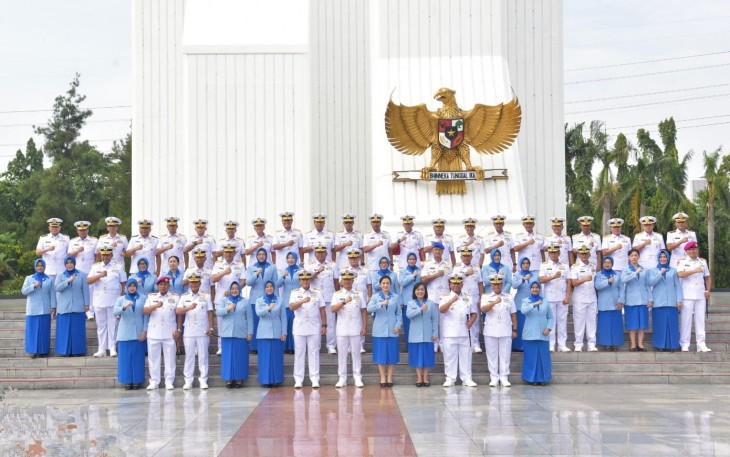 Kolinlamil Kenang Jasa Pahlawan Lewat Ziarah HUT ke-80 TNI Al