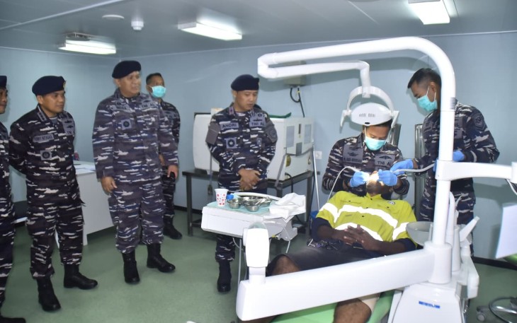 Danguspurla Koarmada III Tinjau Langsung Bakti Kesehatan Satgas Port Visit Papua New Guinea 2025