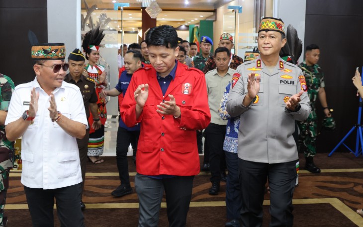 Kapolda Hadiri Pelantikan dan Rapimda Pengurus DPD GMNI Kalteng