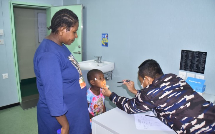 TNI AL Gelar Bakti Sosial dan Kesehatan di Wanam Merauke 