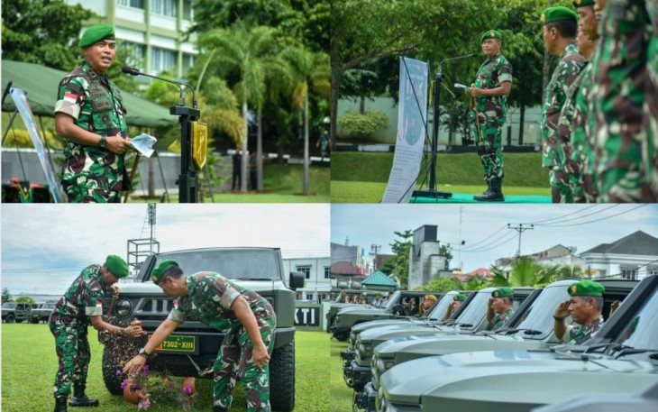 Kegiatan upacara penyerahan Jeel Maung Karya Anak Bangsa yang di pimpin Pangdam XIII Merdeka