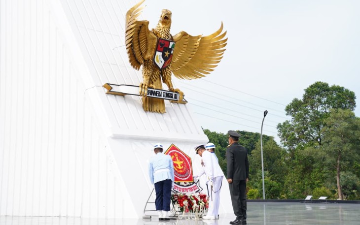 Irjen TNI Pimpin Upacara Ziarah Nasional HUT TNI Ke-80 Yang Digelar di TMP Kalibata