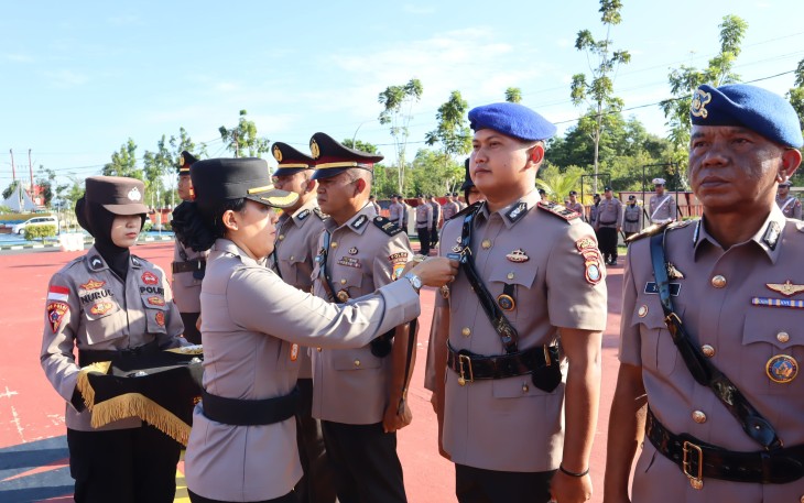 Kapolres Bintan Pimpin Upacara Sertijab PJU