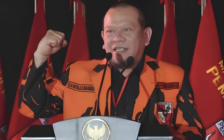 Ketua MPW Pemuda Pancasila Jawa Timur, AA LaNyalla Mahmud Mattalitti 