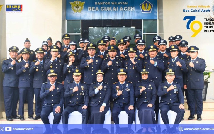 Bea Cukai Aceh Kukuhkan Semangat Tangguh dalam Mengawasi, Tulus dalam Melayani di Hari Bea Cukai ke-79