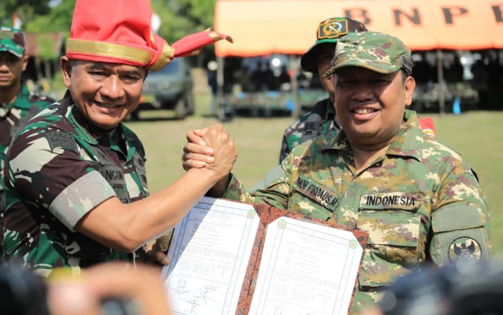 Pangdam XIV/Hsn Mayjen TNI Bangun Nawoko saat menutup TMMD ke 126 Kodim Takalar, Kamis (6/11)