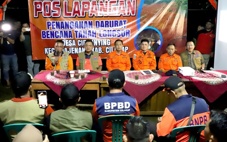 BNPB Pastikan Semua Komponen Bergerak Bersama dalam Penanganan Darurat Tanah Longsor di Cilacap