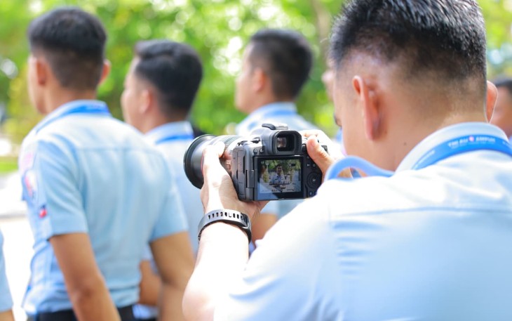 Insan penerangan TNI AU saat Bimtekprofpen 2025 di Jakarta, Senin (17/11)