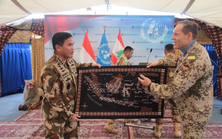 Kasal Hadiri Penyematan United Nations Medal Satgas MTF TNI Konga XVIII-P/UNIFIL di Lebanon 