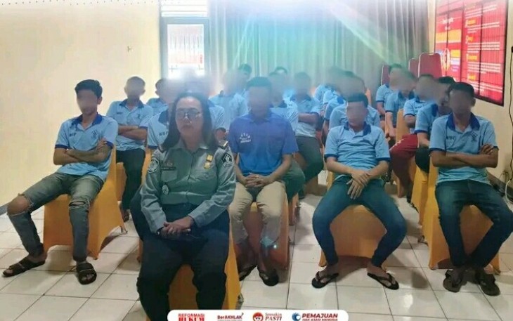 WBP Rutan Pangkalan Brandan Ikuti Ibadah Natal Nasional Bersama 2024.