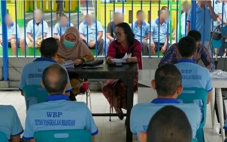 Momen Rutan Pangkalan Brandan Gelar Skining Napza.