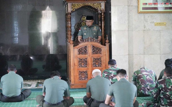 Doa bersama prajurit Korem 121/ABW