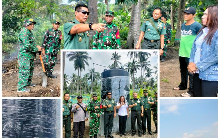Kasdam XIII/Merdeka Tinjau Lokasi Manunggal Air TMMD ke-123 Kodim 1310/Bitung di Kelurahan Girian Indah 