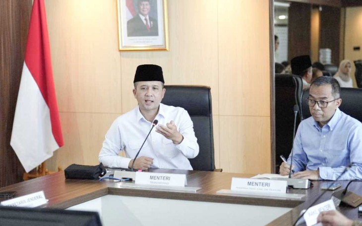 Mentrans M Iftitah Sulaiman Suryanegara bersama Mendiktisaintek Brian Yuliarto di Jakarta 