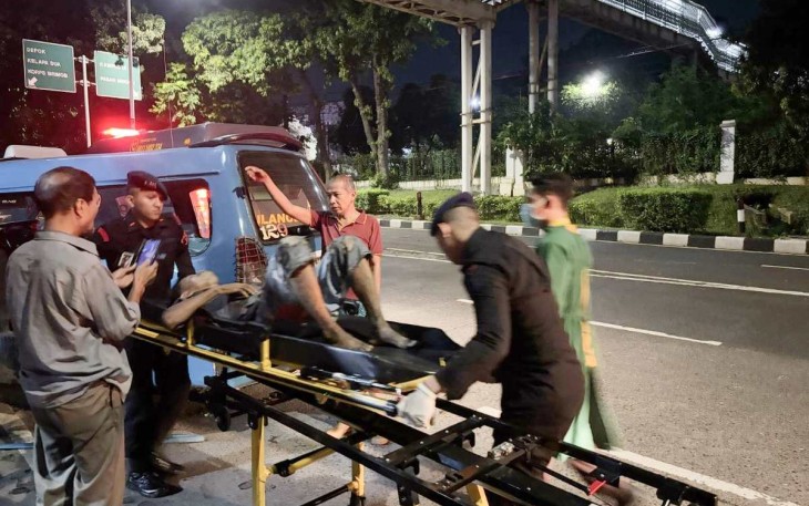 Kecelakaan Lalin di Kelapadua Depok 