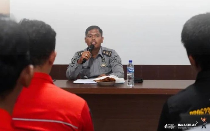KPR Rutan Pangkalan Brandan Sampaikan Arahan ke Jajaran.