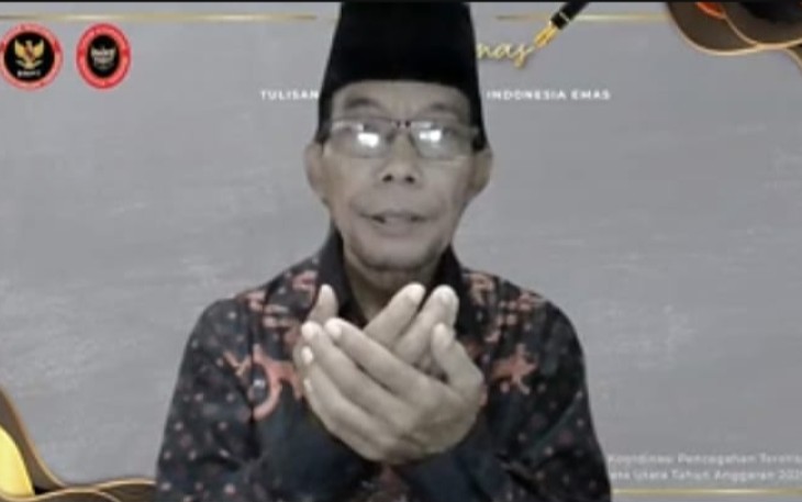 FKPT Sumut Sebagai Perpanjangan Tangan BNPT Gelar Kegiatan Hybrid Dikuti Peserta secara Luring dan Daring Melalui Platfrom Zoom.