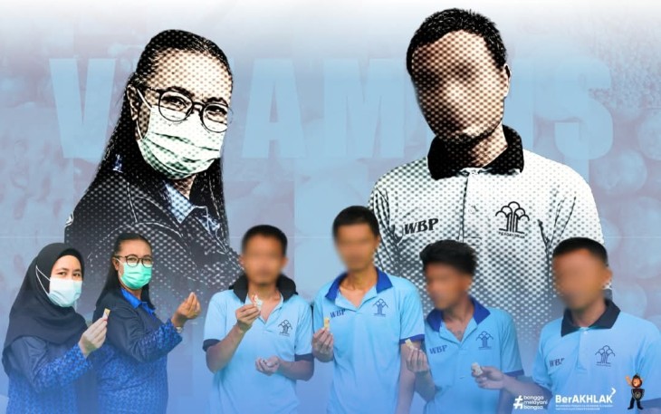 Rumah Tahanan Kelas IIB Pangkalan Brandan Berikan Vitamin.