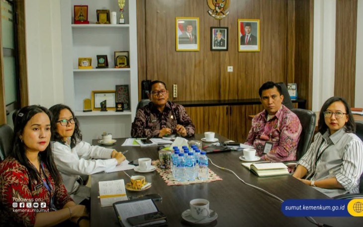 Kemenkum Sumut Lakukan Kegiatan Secara Daring.