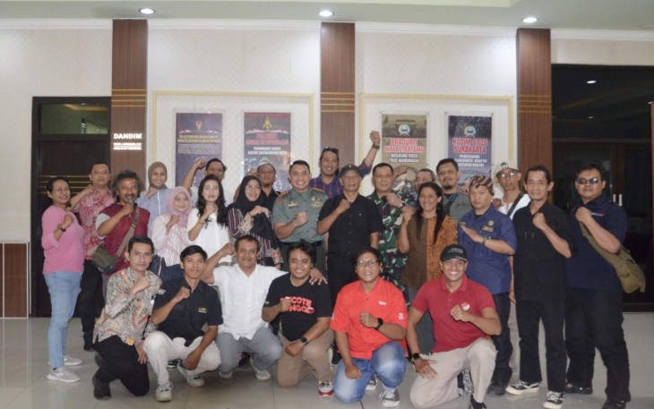 Coffe morning Kodim 0735/Surakarta bersama insan media, Selasa (22/7)