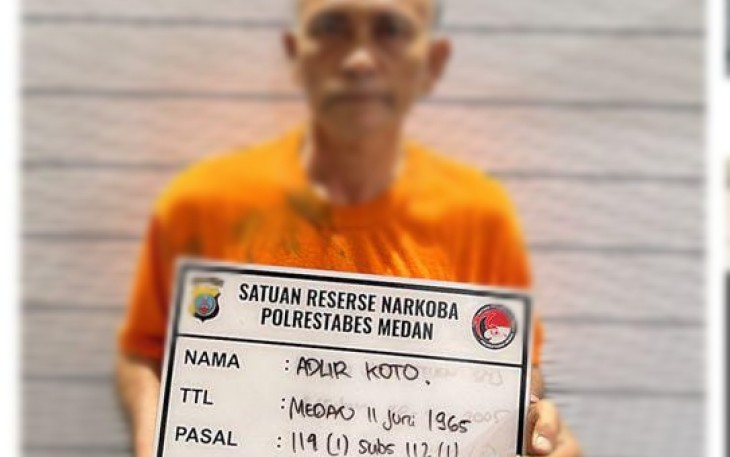 Diduga Pelaku Pengedar Narkoba Ditangkap Sat Narkoba Polrestabes Medan.
