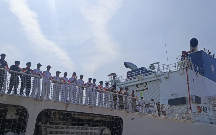 Pelepasan Keberangkatan Kapal ICG Vigraha