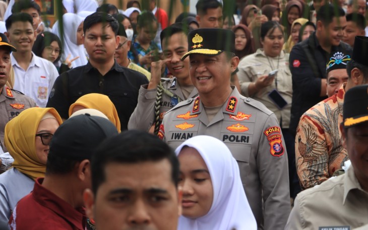 Kapolda Kalteng saat Hadiri Peresmian Pameran dan Pasar Rakyat di Barito Utara