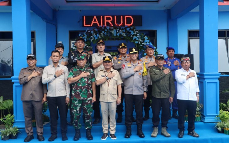 Foto bersama usa peresmian Mako Baru Satpolairud Polres Kapuas