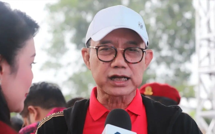 Ketua Steering Committee (SC) Konferda–Konfercab PDI Perjuangan se-Jawa Timur, Budi Sulistyono (Kanang)