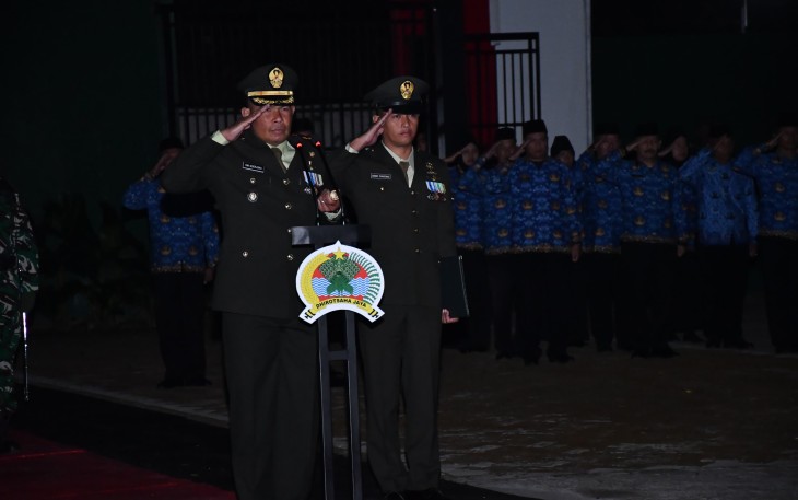 Dandim Ponorogo saat Pimpin AKRS HUT ke 80 Kemerdekaan RI