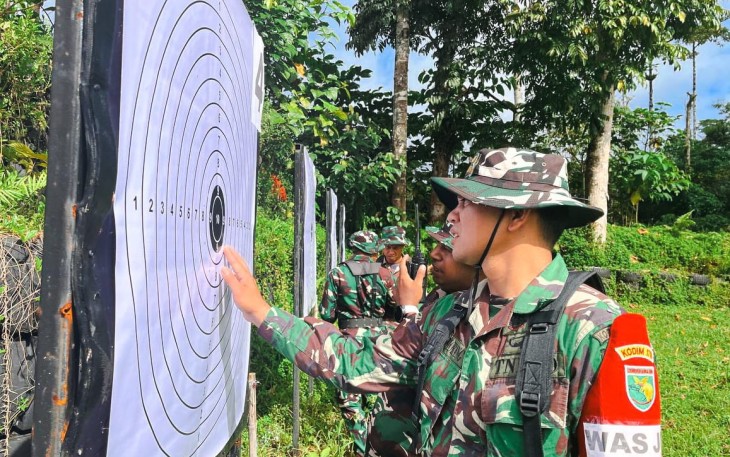 Kodim 1710/Mimika Gelar Latihan Menembak