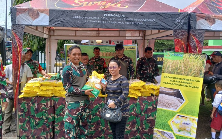 Kodim 1710/Mimika Gelar Gerakan Pangan Murah