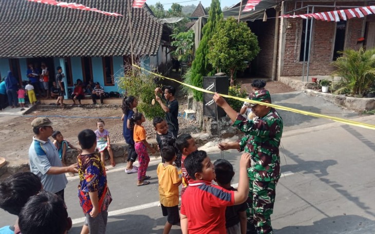 Lomba HUT ke-80 RI di Desa Binaan 